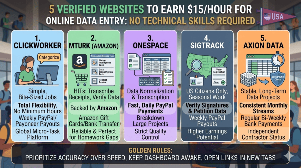 Get Paid $15/Hour for Online Data Entry: 5 Verified Platforms