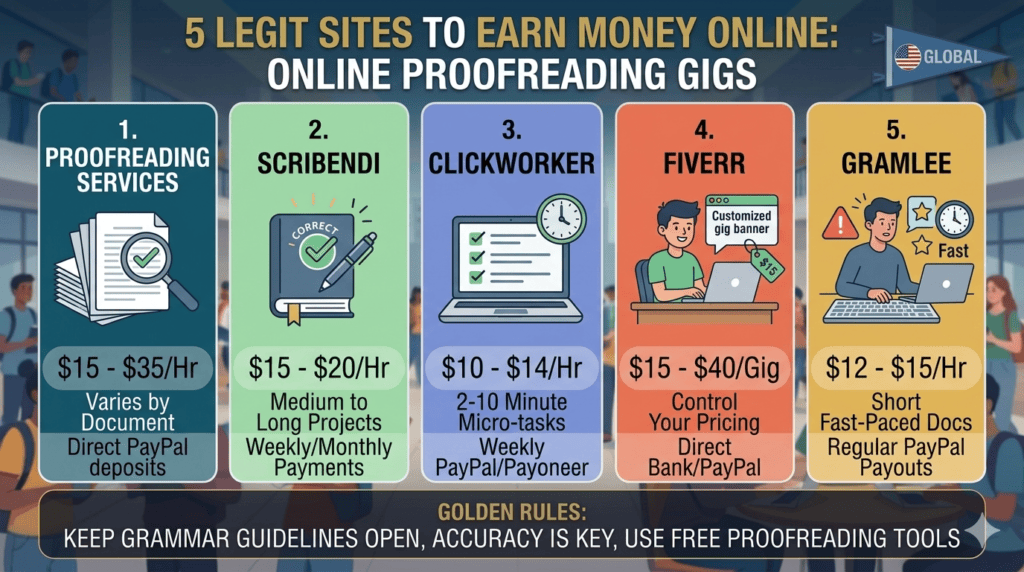 Online Proofreading Gigs to Earn $15/Hour: 5 Legit Sites