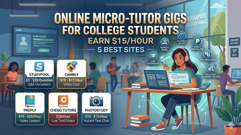 Online Micro-Tutor Gigs to Earn $15/Hour: 5 Best Sites